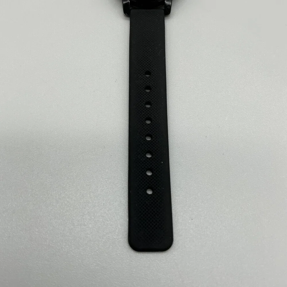 Lacoste Boys Watch 33mm Black Green Dial Silicone 50M WR Sport New Battery